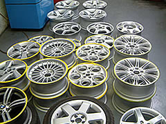 A sample batch of finished wheels